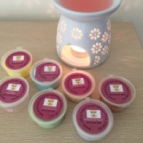 My little collection of soy melts - Lolly Shoppe is in the burner and it smells AMAZING!